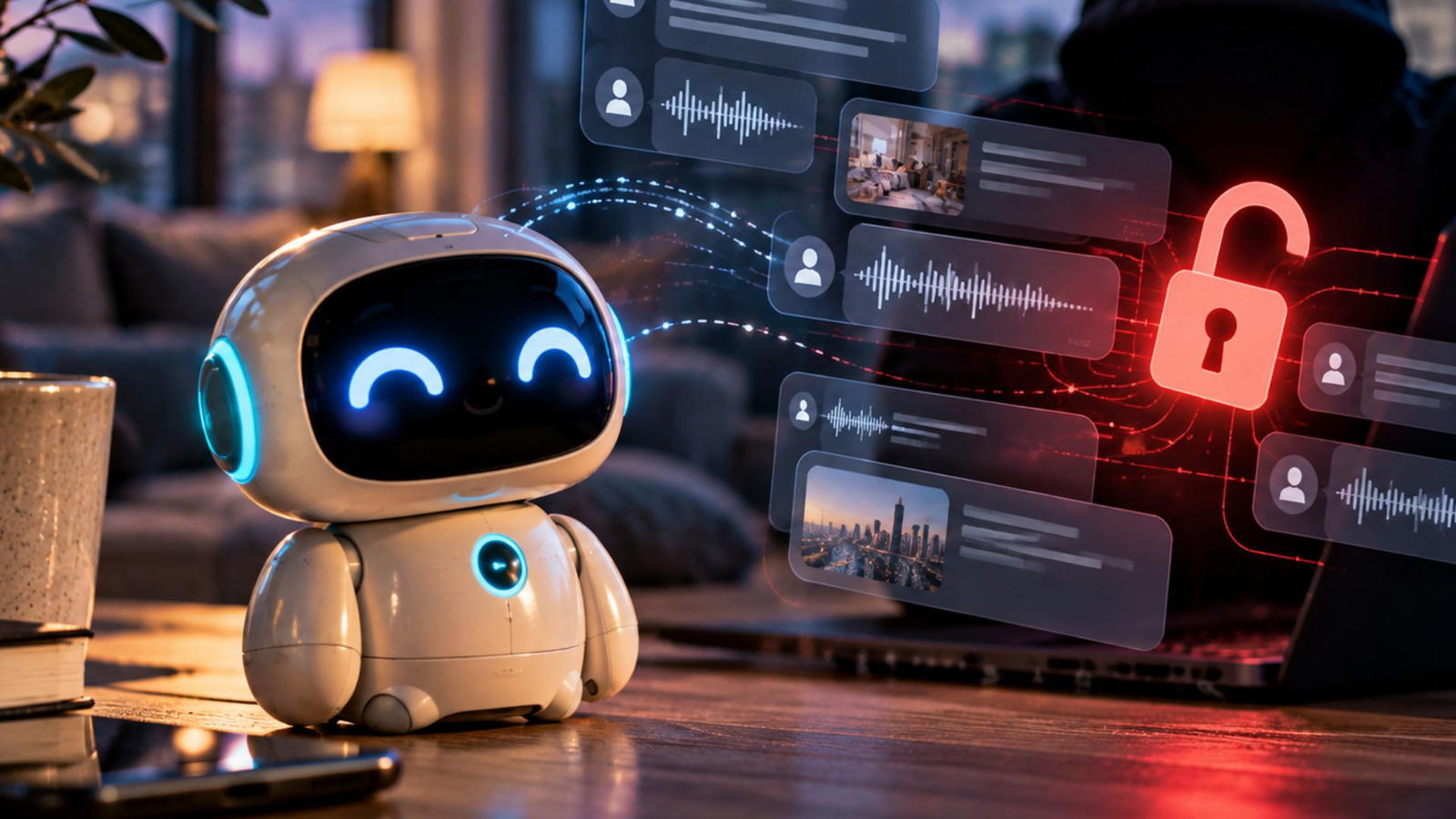 En AI-robotleksak som läcker uppgifter.