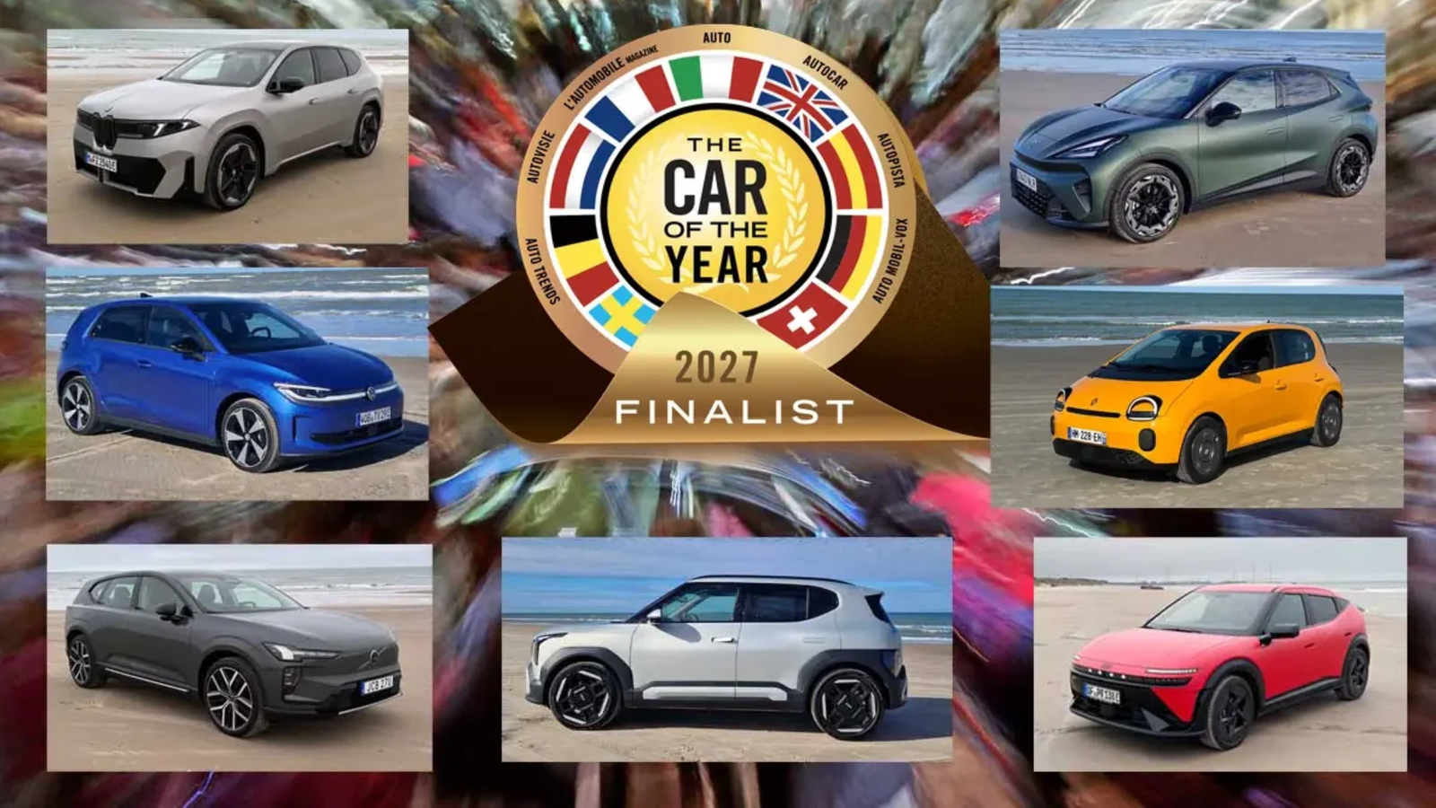 car of the year loggan med bilder på årets bilar 2027